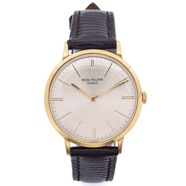 Patek Philippe Geneve 18K Gold Hand Wind Men's Watch Ref 3468