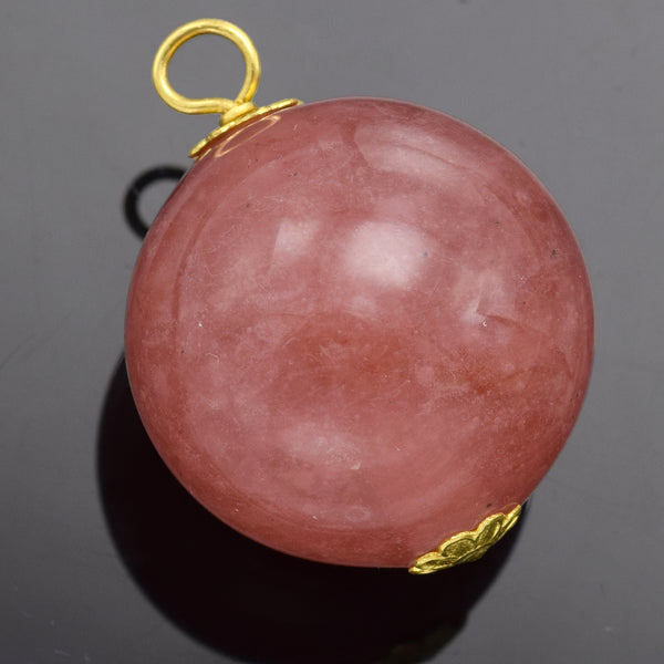 Red Jade Sphere Pendant