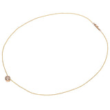 14K Yellow & Rose Gold 1.27 Ct. Champagne Diamond Slider Pendant Necklace
