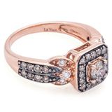 Le Vian 14K Rose Gold Chocolatier 7/8 TCW Diamond Ring Size 6.75