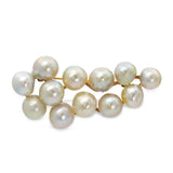 Vintage Ming's 14k Yellow Gold Pearl Brooch