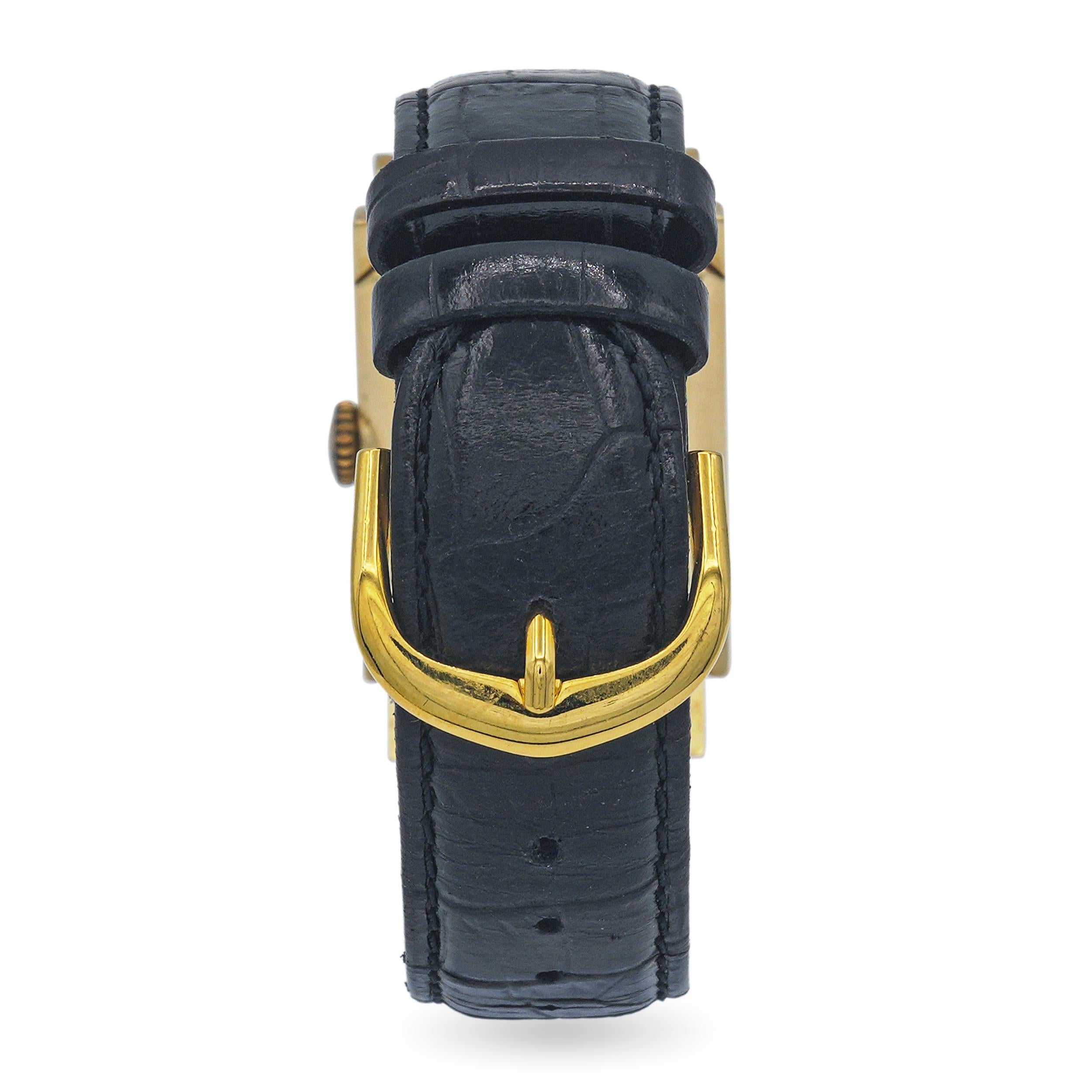 Vintage Mid Century Hamilton 14k Yellow Gold Hand Wind Watch