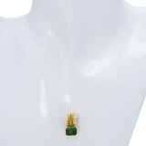 H. Stern 18k Yellow Gold Green Tourmaline and Diamond Pendant