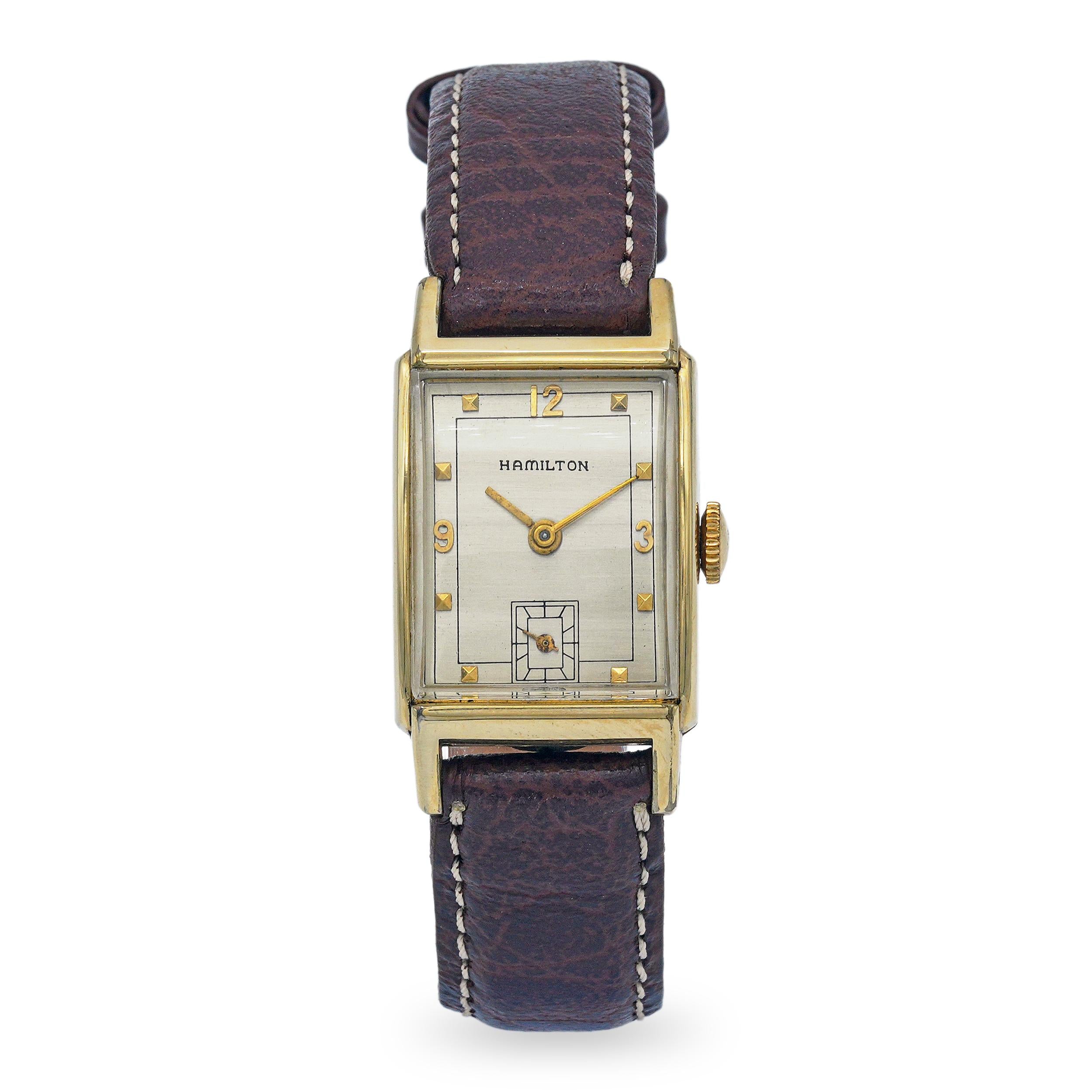 Vintage Hamilton Sherwood Gold Filled Hand Wind Watch