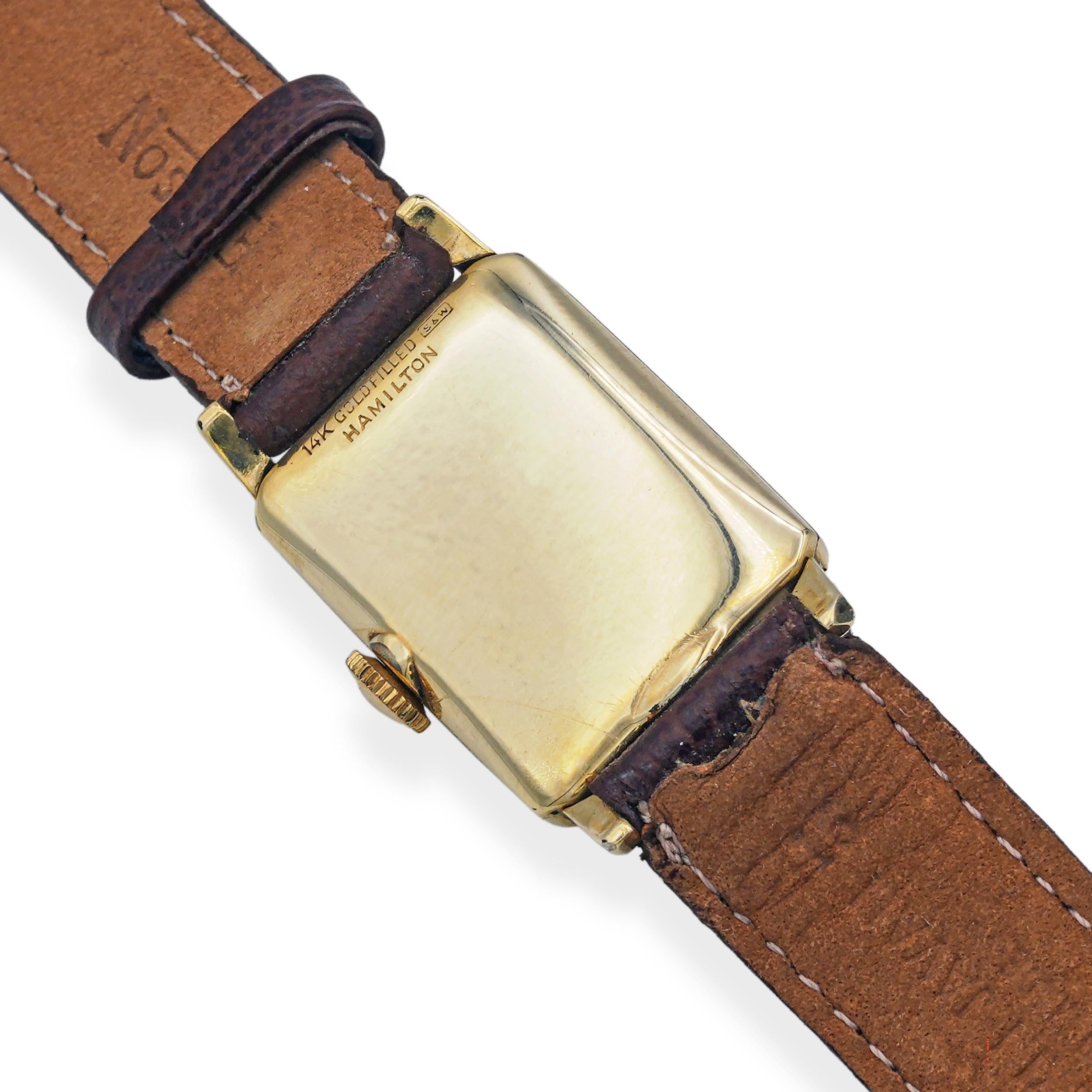 Vintage Hamilton Sherwood Gold Filled Hand Wind Watch