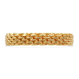 Tiffany and Co. 18k Yellow Gold Sommerset Mesh Ring