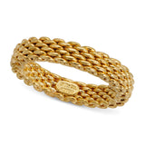 Tiffany and Co. 18k Yellow Gold Sommerset Mesh Ring