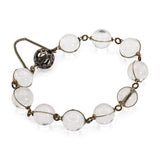 Antique Pools of Light Rock Crystal Ball Beaded Bracelet