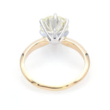 GIA Certified 14K Yellow Gold 2.25 Carats Round Brilliant Diamond Band Ring VVS2