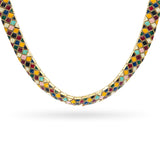 Vintage Ciner Multicolor Enamel Collar Necklace