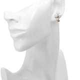 Vintage 14k White Gold Pearl Earrings