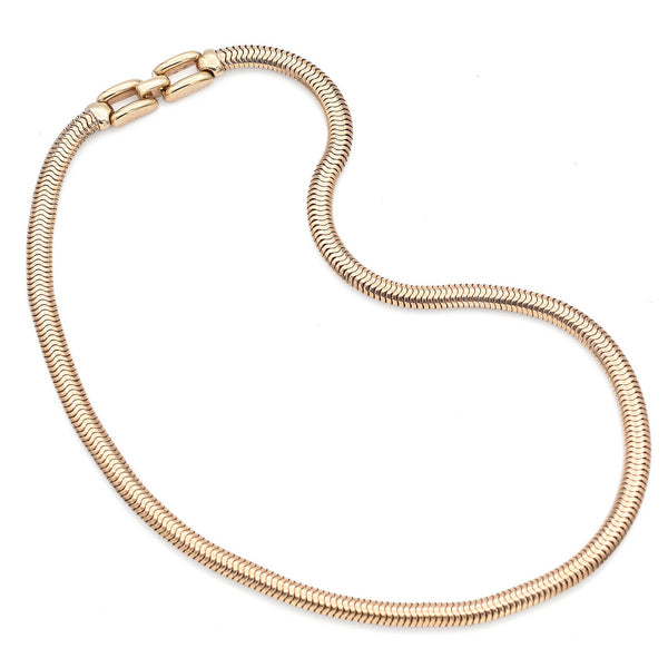 Tiffany & Co. Vintage 14K Yellow Gold Snake Chain Necklace