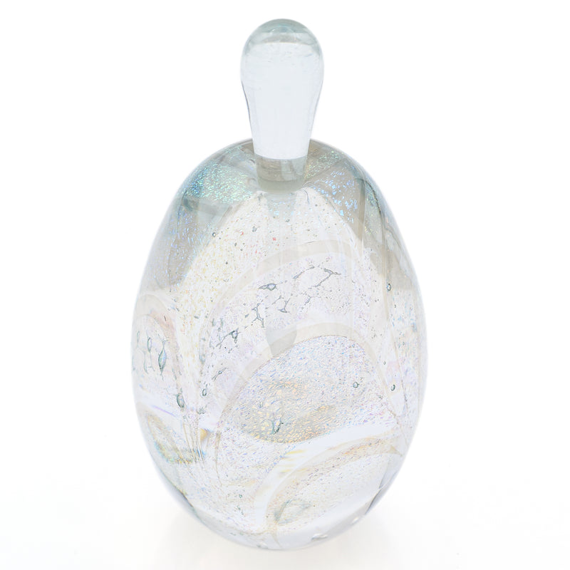 Designer Murano Art Glass Perfume Bottle Decanter with Stopper
