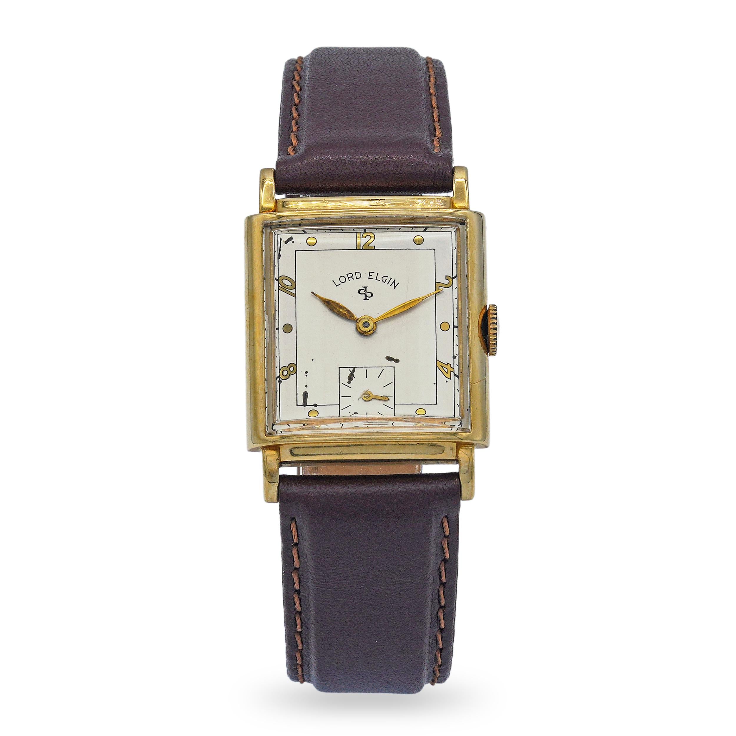 Vintage Lord Elgin 14k Yellow Gold Handwind Watch