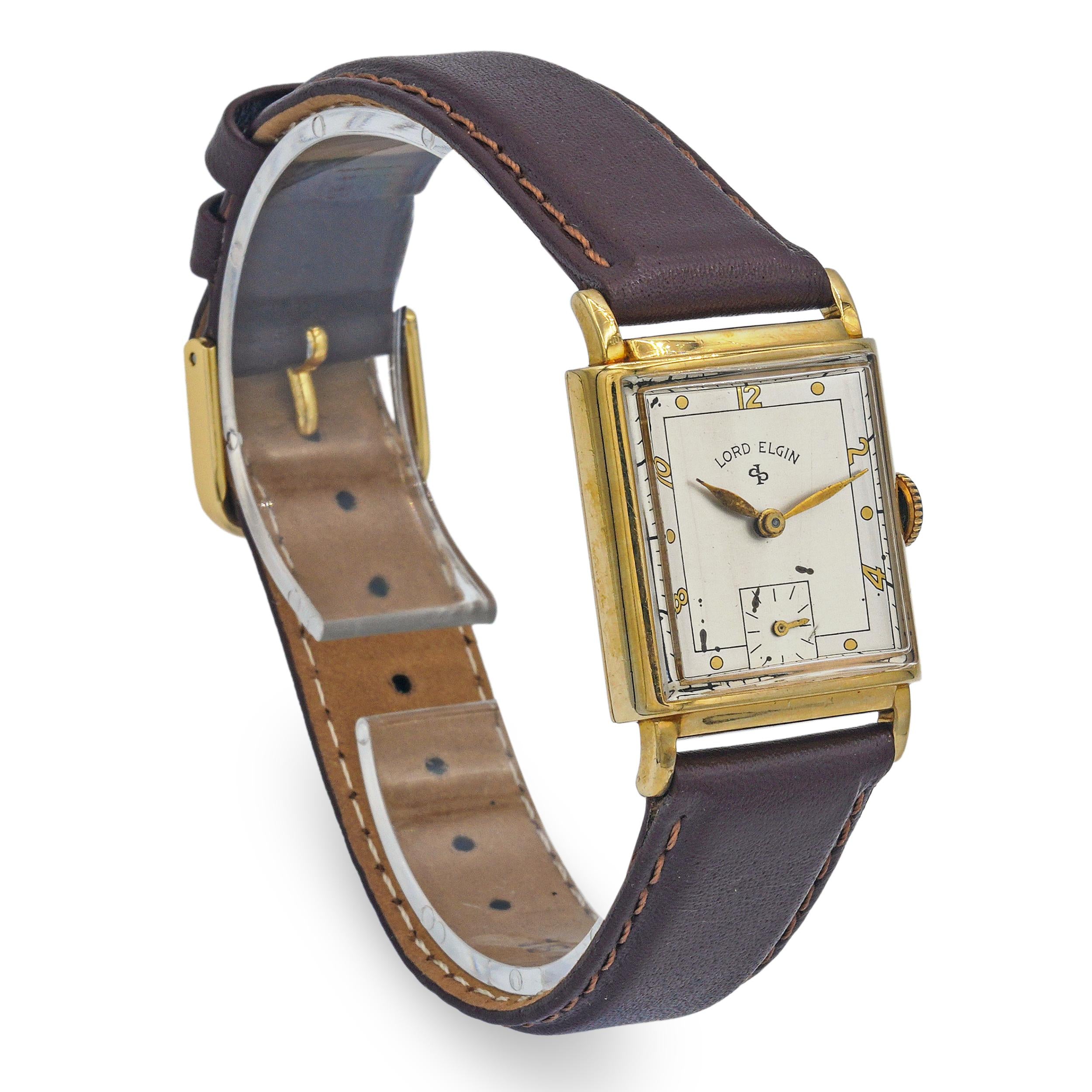 Vintage Lord Elgin 14k Yellow Gold Handwind Watch