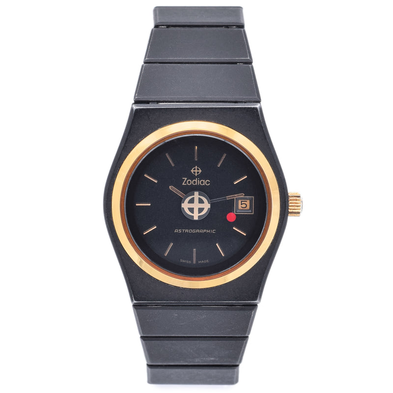 Vintage Zodiac Astrographic 1374.863.02 GF SS Automatic Women s Watch Blue Ribbon Rarities
