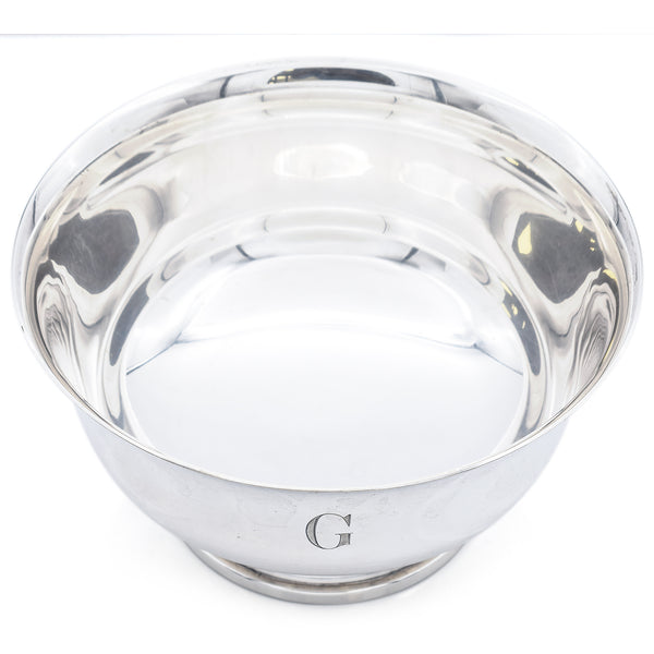 Vintage Cartier Sterling Silver Paul Revere Reproduction Bowl 7 Inches