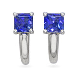 Vintage Platinum Tanzanite Earrings and Pendant Set
