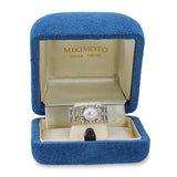 Mikimoto Platinum Akoya Pearl and Diamond Ring