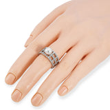 Mikimoto Platinum Akoya Pearl and Diamond Ring