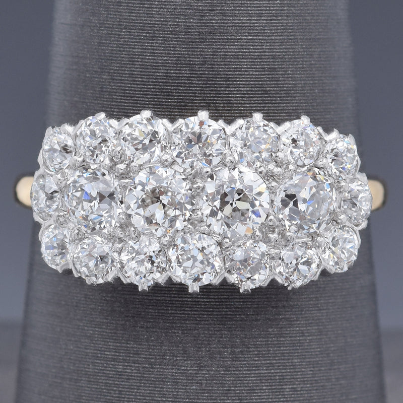 Antique Shreve & Co. 18K Yellow Gold & Platinum 1.64 TCW Old Euro Diamond Ring