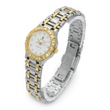 Concord Saratoga Steel 18K Gold Diamond Quartz Watch Ref 1573287G