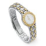 Concord Saratoga Steel 18K Gold Diamond Quartz Watch Ref 1573287G