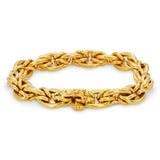 Vintage Chanel 18k Yellow Gold Byzantine Chain Bracelet