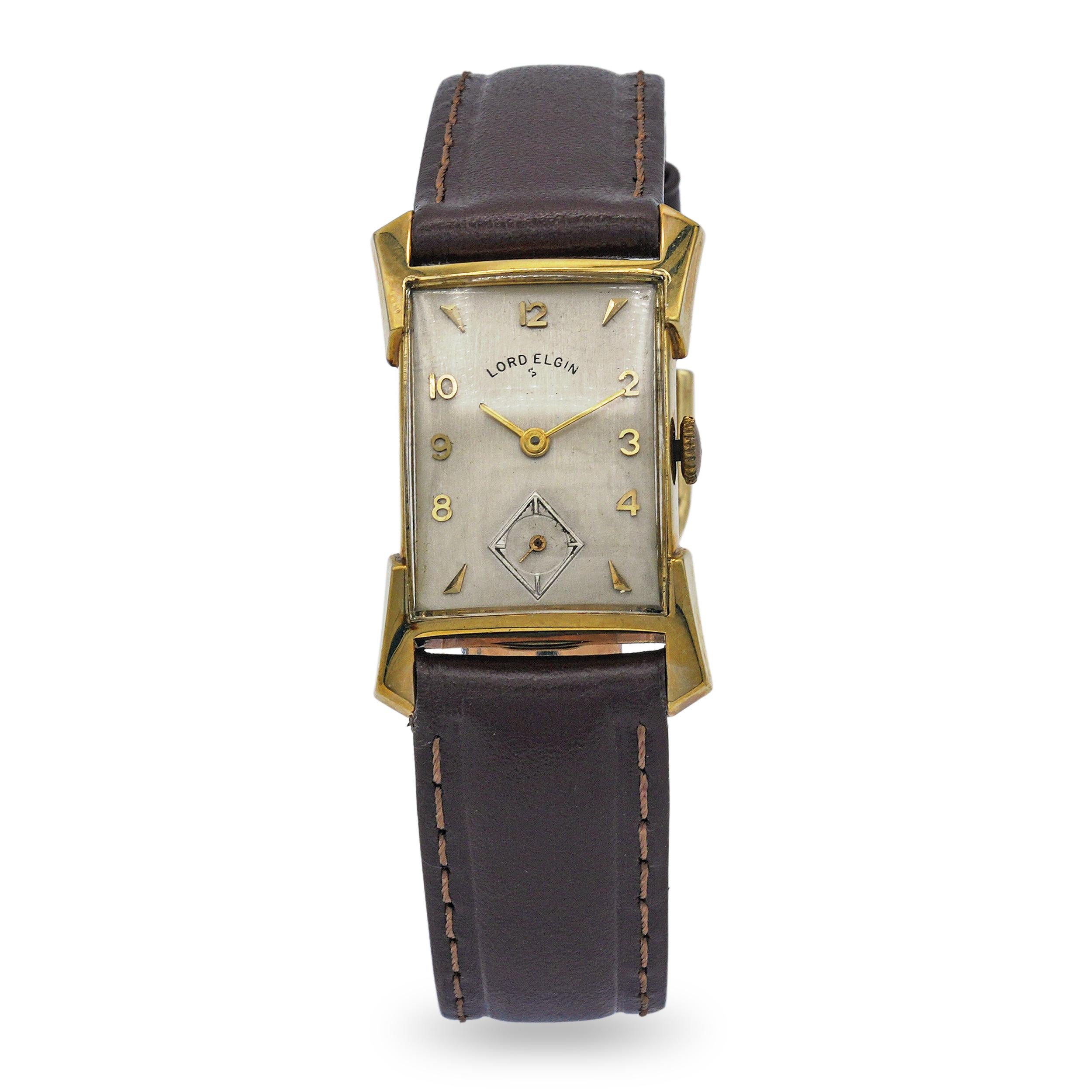 Vintage Lord Elgin 14k Yellow Gold Handwind Watch