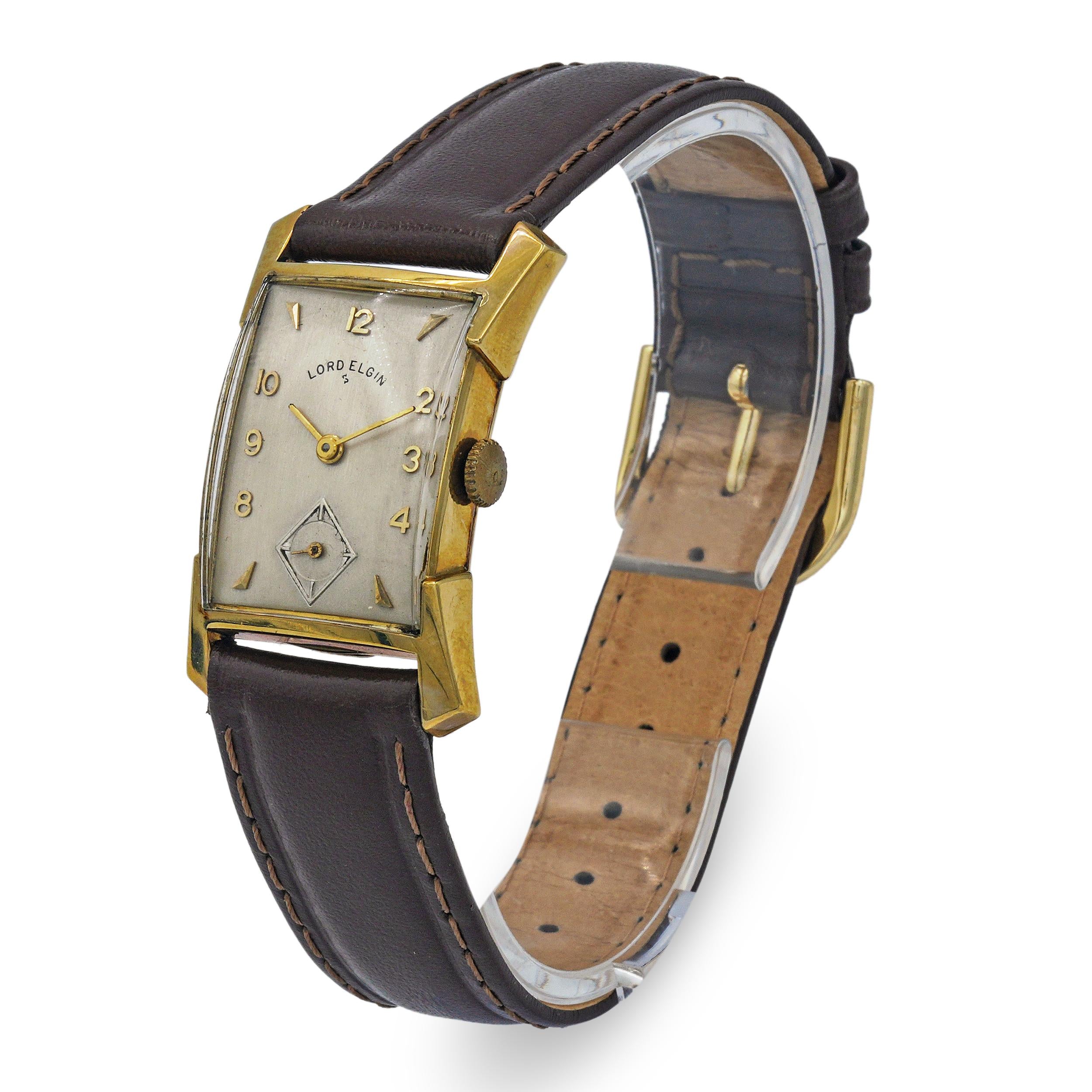 Vintage Lord Elgin 14k Yellow Gold Handwind Watch