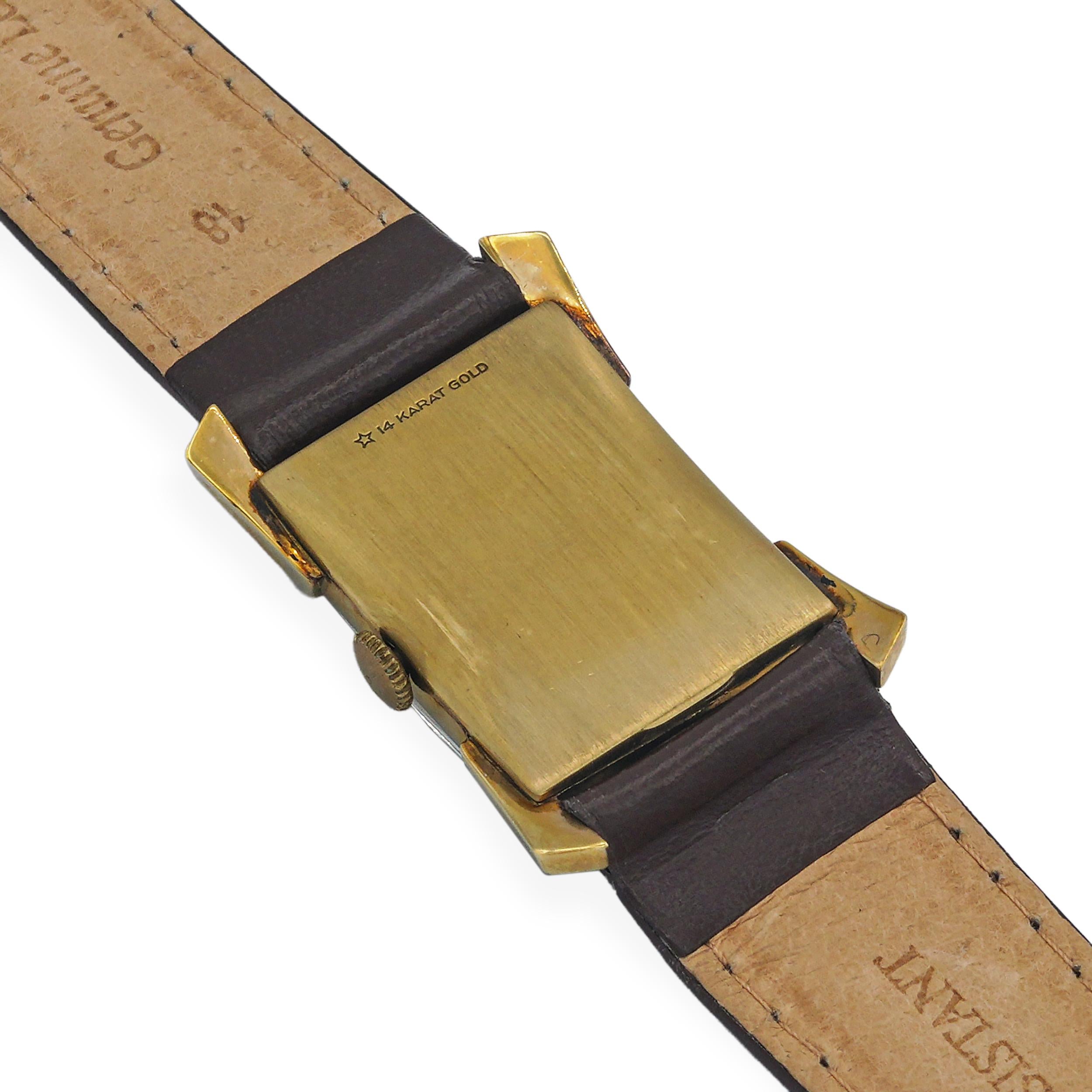 Vintage Lord Elgin 14k Yellow Gold Handwind Watch