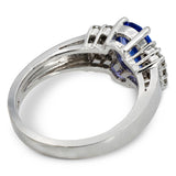 Vintage 14k White Gold Tanzanite and Diamond Ring
