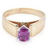 Vintage 14K Yellow Gold Ruby Band Ring Size 6