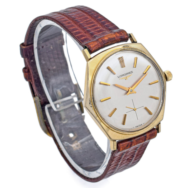 Vintage Longines 14K Yellow Gold Hand Wind Men's Watch 32.5 mm