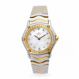 Ebel Classic Wave Two Tone Diamond Bezel MOP Dial Women's Quartz Watch