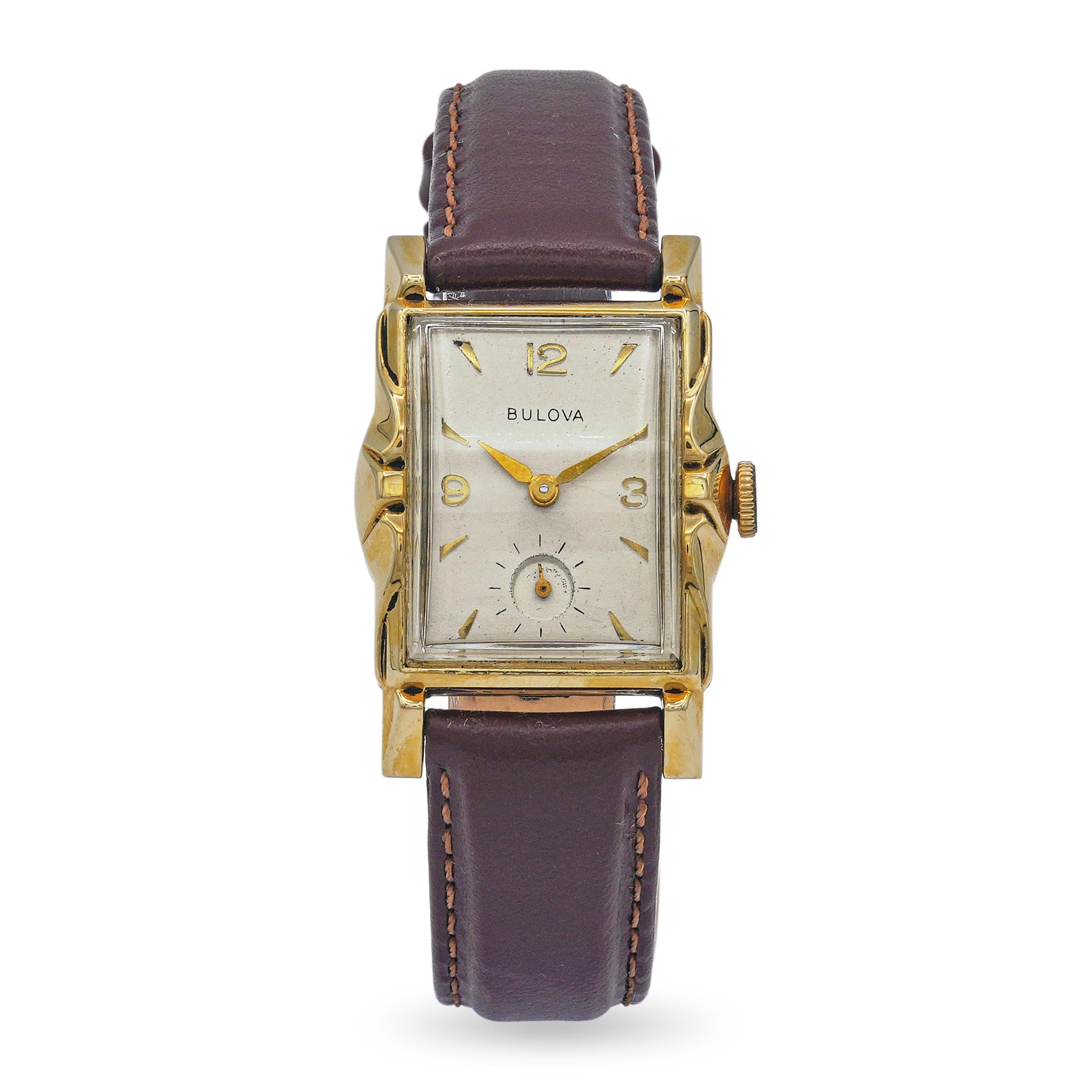 Vintage Bulova Brunswick 14k Yellow Gold Handwind Watch