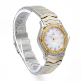 Ebel Classic Wave Two Tone Diamond Bezel MOP Dial Women's Quartz Watch