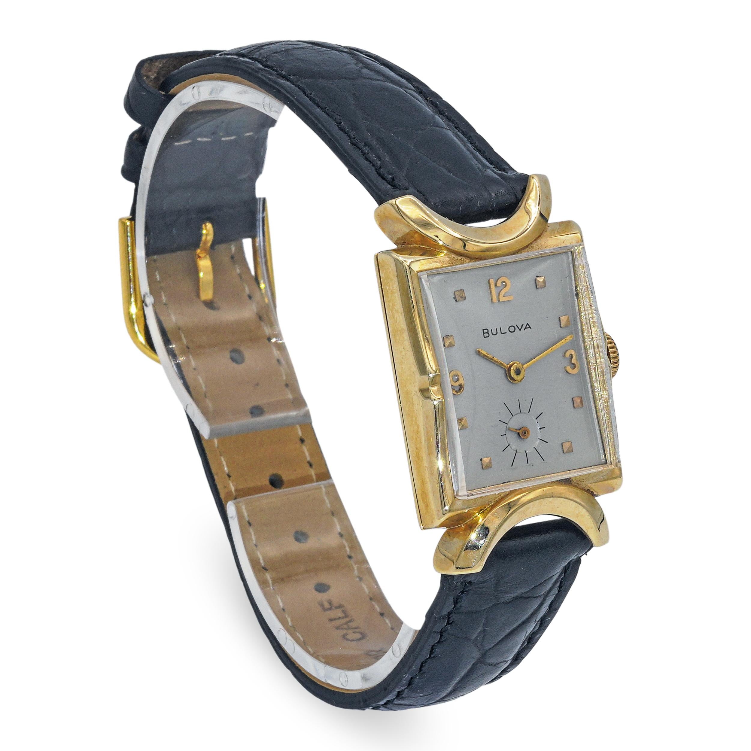 Vintage Bulova Chesterfield 14k Yellow Gold Handwind Watch