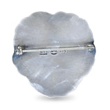 Georg Jensen Sterling Silver Moonstone Pansy Brooch No. 113