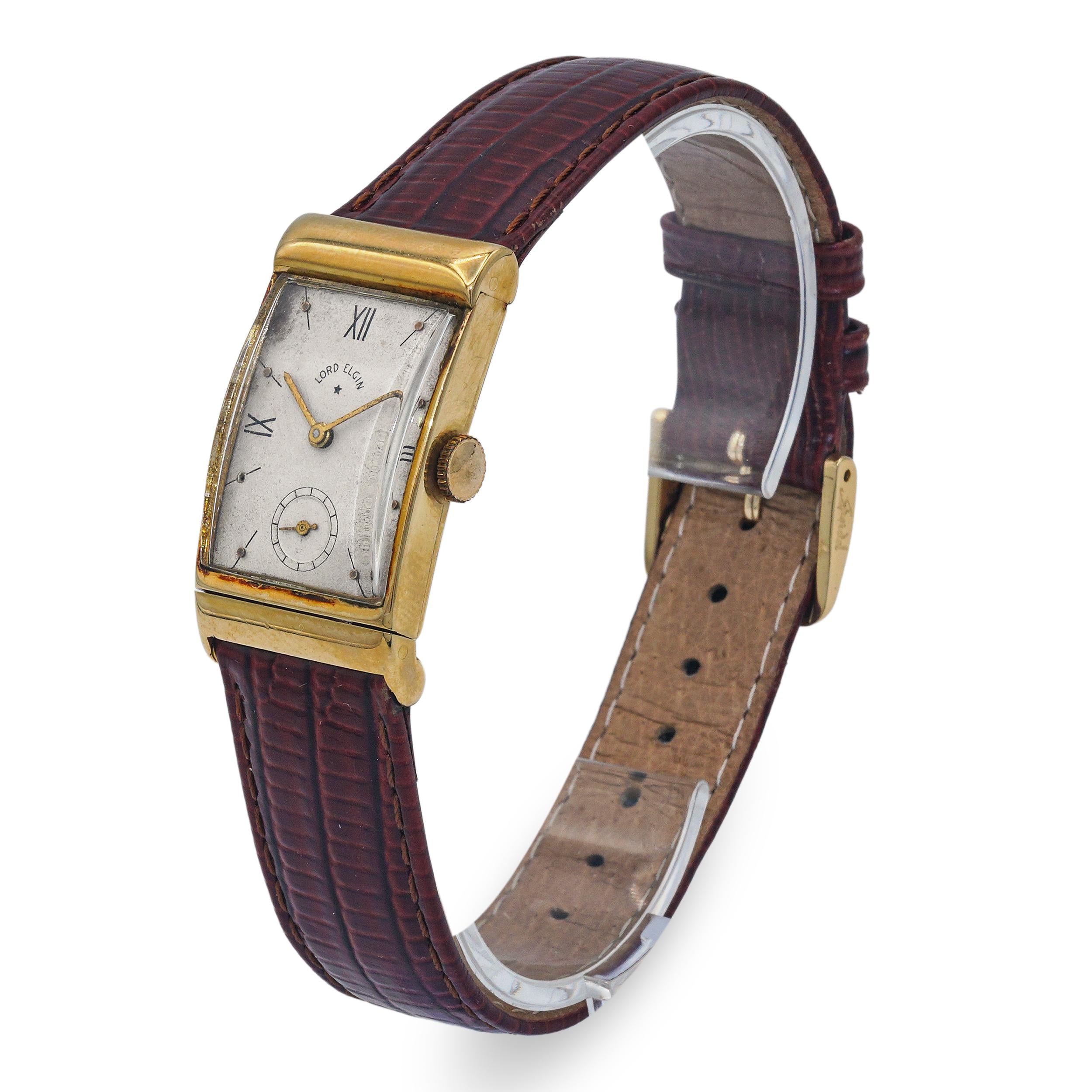 Vintage Lord Elgin 14k Yellow Gold Handwind Watch