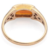 Vintage 14K Yellow Gold Citrine Band Ring Size 5