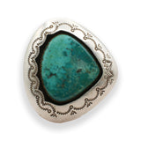 Vintage Teddy Goodluck Sterling Silver Turquoise Ring
