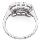 Vintage 14K White Gold 0.39 TCW Diamond Band Ring Size 6