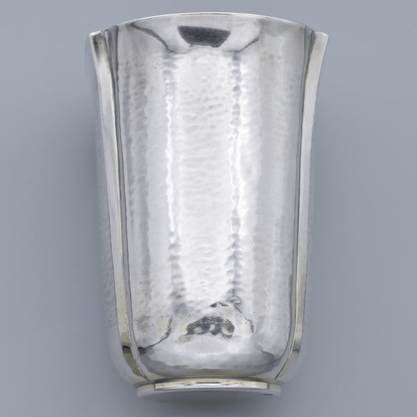 Estate Buccellati Italy Sterling Silver Hammered Cup 120.6 Grams