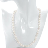Vintage 14k Yellow Gold Cultured Pearls Diamond Clasp Princess Length Necklace