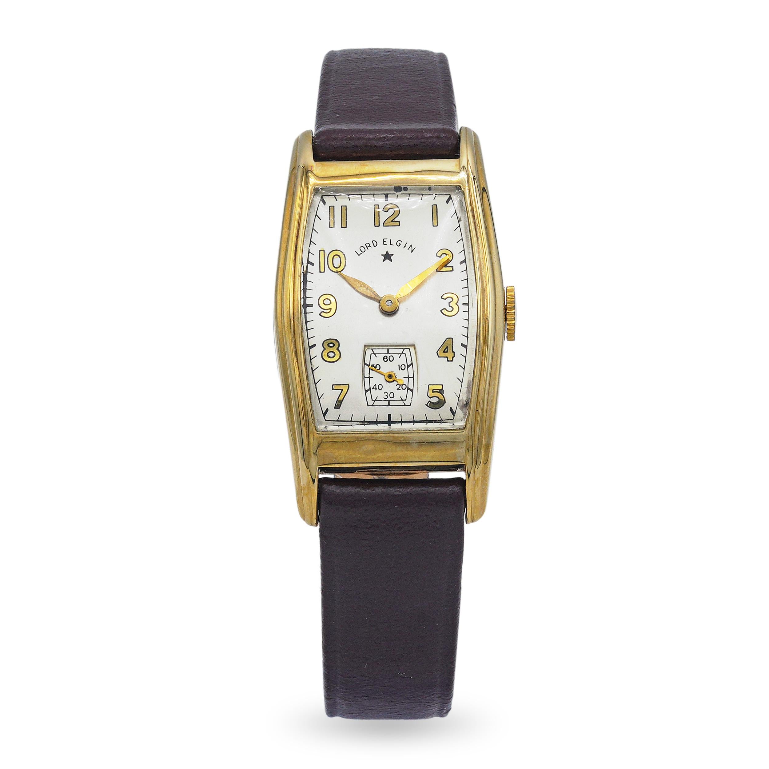 Vintage Lord Elgin 14k Yellow Gold Handwind Watch