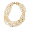 Vintage 14k Yellow Gold Rice Pearl Torsade Necklace