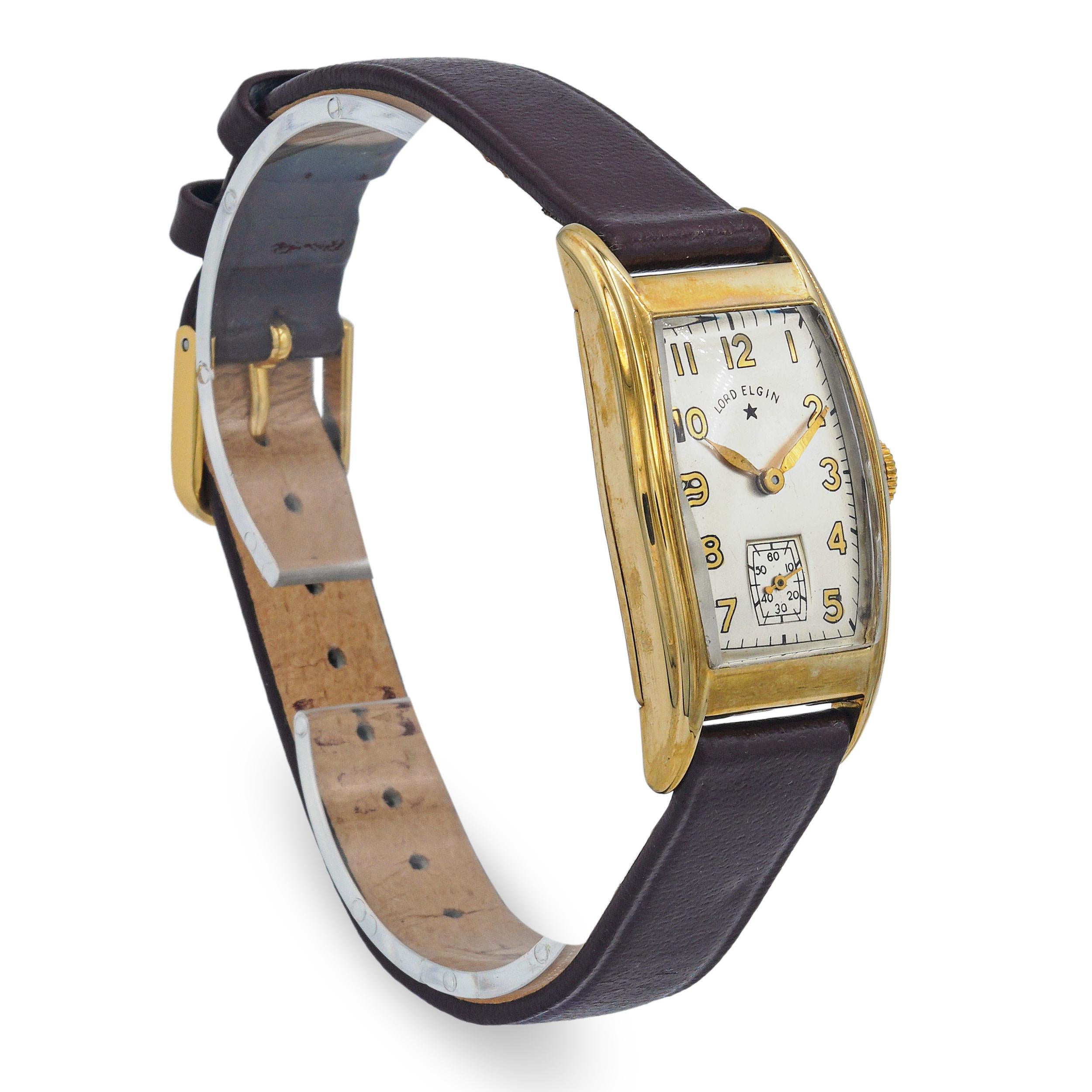 Vintage Lord Elgin 14k Yellow Gold Handwind Watch