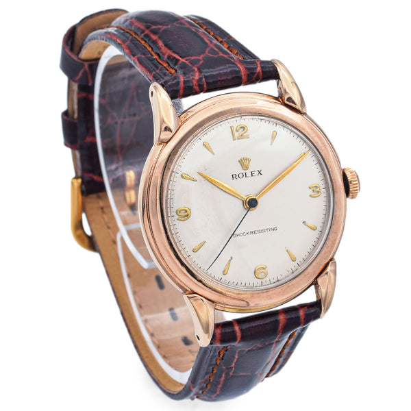 Vintage Rolex 10K Yellow Gold Men's Hand Wind Watch