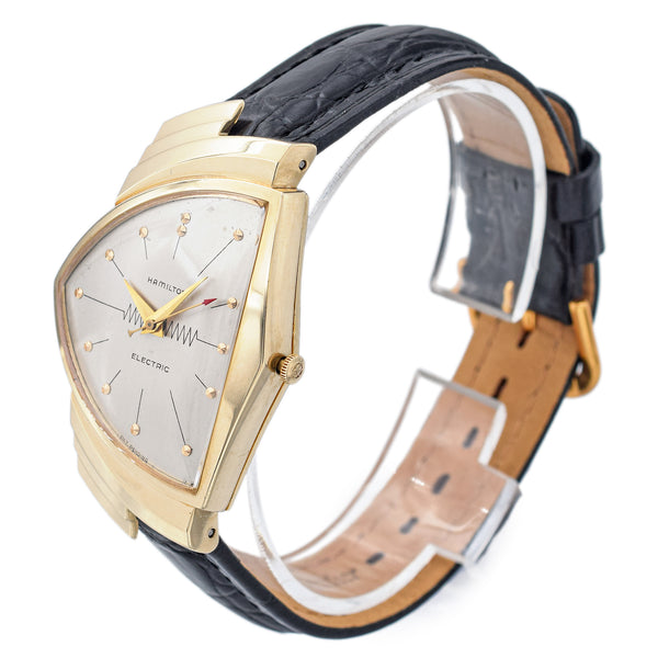 Hamilton Ventura Men's 14K Yellow Gold Electric Wristwatch